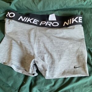 Nike Women's Gray Pro Shorts